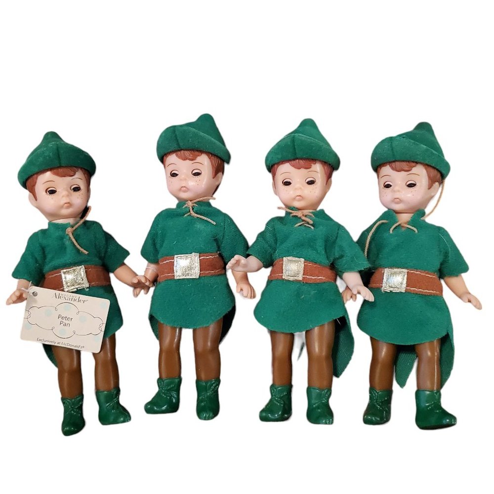 McDonalds Madame Alexander Peter Pan Dolls 2002 (4 lot)